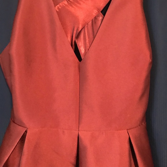 Rust colored cocktail dress with pockets. New! - Picture 2 of 3